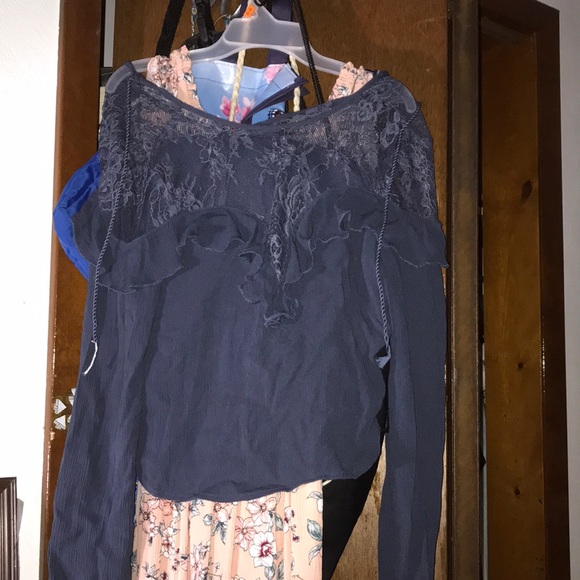 American eagle Navy blue crop top - Picture 1 of 5